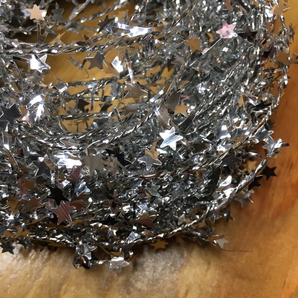 Silver Mini Star Wire Garland Shapeable Wired Decor - Picture 10 of 10